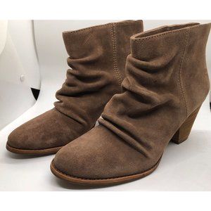 Women's Splendid Rodeo Brown Suede Slouchy Ankle Boots Size 10 M
